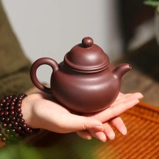 掇球壶，原矿紫泥，万志强全手工制作，300ML容量 商品图2