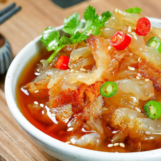 【源自深海-清香鲜脆】即食野生海蜇头海蜇丝/海蜇头400g 礼盒装送料包 商品图0