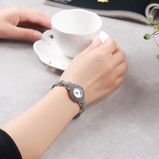 YP-SB14017 S925纯银饰品 古典女士蝴蝶结泰银手表 商品图3