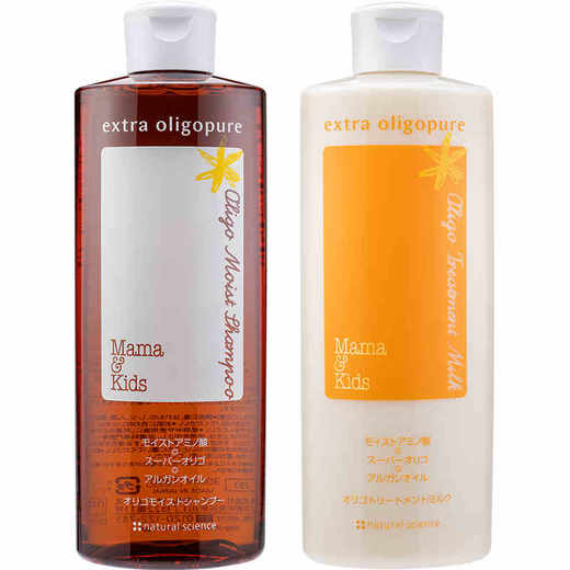 MamaKids 黑糖滋润洗发液300ml+乳液护发素300ml孕妇洗发护发组合 商品图0