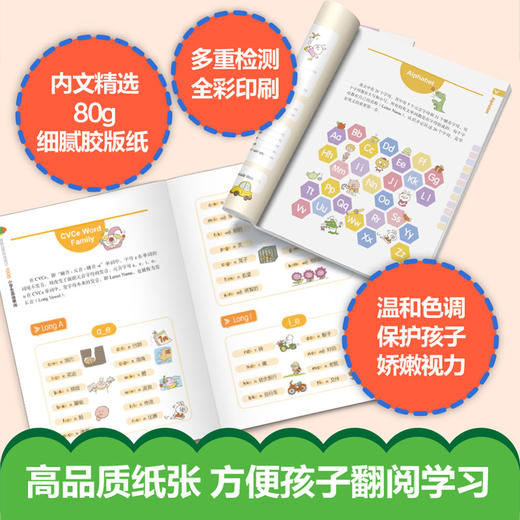 图解自然拼读速记1000小学生英语单词 商品图3