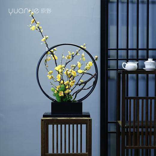 新中式禅意艺术手工高档仿真花假花混搭玄关客厅酒店装饰花摆设件 商品图3