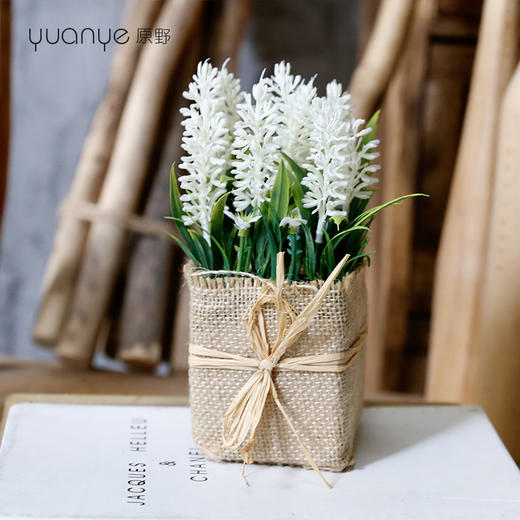 假花仿真花客厅摆设盆栽摆件花艺室内装饰品茶几摆花套装饰花草编 商品图0