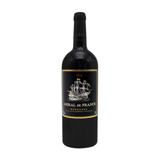 法国原瓶进口红酒 艾米黛芳红葡萄酒Amiral de France Rouge AOC Bordeaux单支装750ml 商品图0