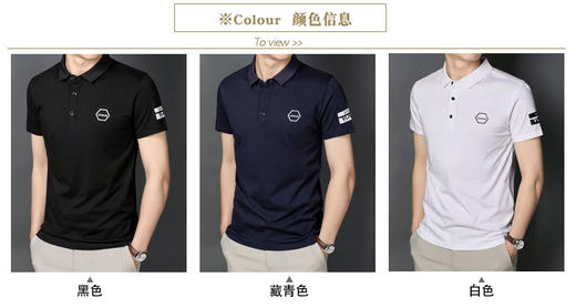 ★富贵鸟男士丝光棉立领T恤 91130 商品图4