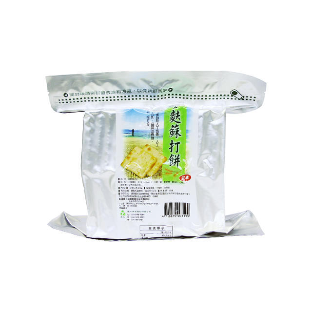 特惠【里仁】麦麸苏打饼400g/包 香醇酥脆 低温烘培不上火