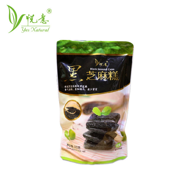 【悦意】黑芝麻糕300g/包 心选黑亮饱满的黑芝麻为原料 柔软细腻 以黑补黑