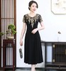 CM-92449阔太太高贵中长款纯色连衣裙 商品缩略图1