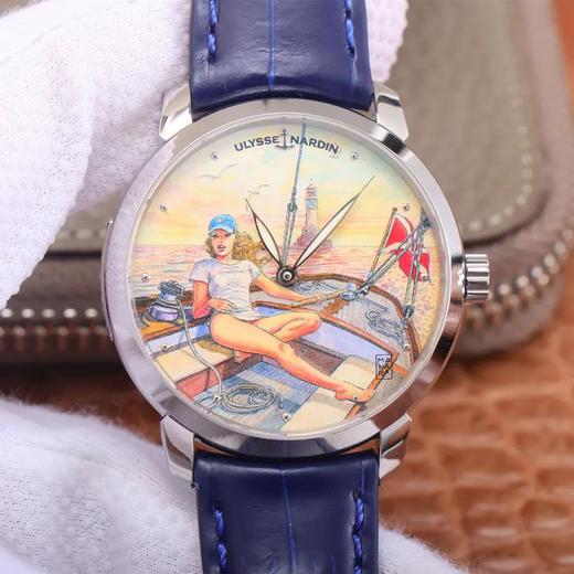 FK雅典鎏金经典系列，尺寸40×10mm，904L精钢，配件可与正品互换，男士腕表，自动机械机芯，皮表带，透底 商品图0