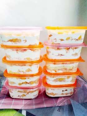 火龙果千层盒子280ml/盒（纯动物奶油制作）