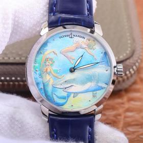 FK雅典鎏金经典系列，尺寸40×10mm，904L精钢，配件可与正品互换，男士腕表，自动机械机芯，皮表带，透底