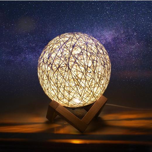 【LED小夜灯藤球灯插电创意】星空许愿台灯床头灯浪漫少女家居饰品礼物 商品图1