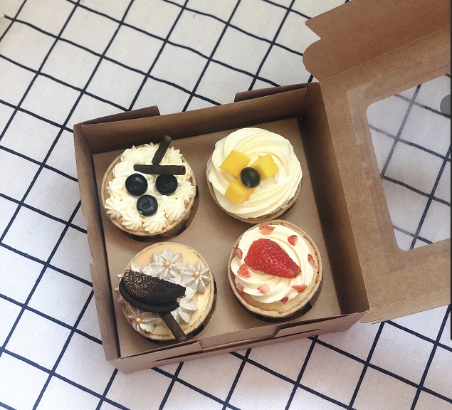 网红纸杯蛋糕（4个装）（纯动物奶油制作）