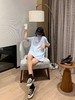 点此购买 耐克男女马卡龙蓝色短袖t恤 曾148982 商品缩略图6