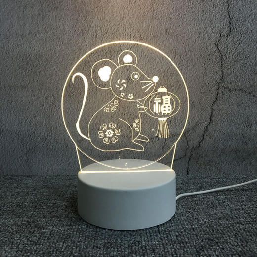 【3D小夜灯】创意床头小台灯礼物家居饰品 商品图4