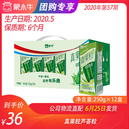 【团购】真果粒芦荟粒250g×12盒 商品图0
