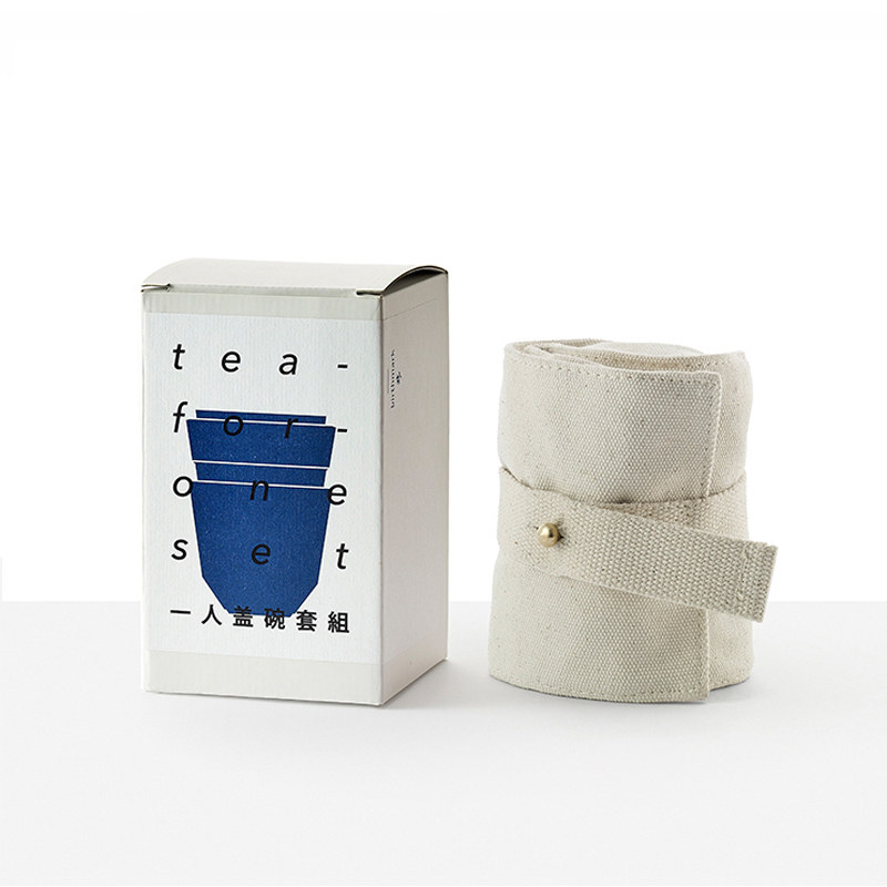 一人盖碗／盖碗／旅行茶具  含茶巾帆布包
