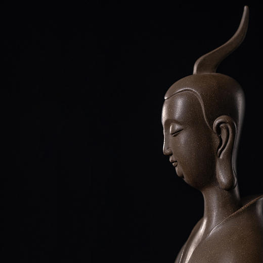 龙德堂陶艺 东方禅意雕塑《观照》 范泽锋督造  陈宗宝 制作 （库存咨询客服） 商品图2
