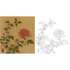 工笔画白描底稿明清花鸟 牡丹册 斗方小品册页 MQ07 商品缩略图0