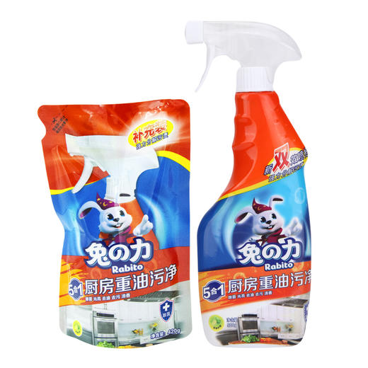 兔之力厨房重油污净 （促销装）500g+420g 商品图0