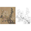 工笔画白描底稿明清花鸟 陈洪绶 杂画图册 斗方小品册页 MQ09 商品缩略图0