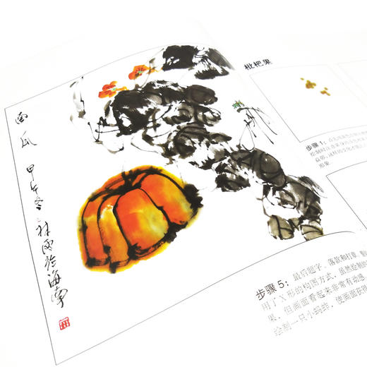 国画基础教程 蔬果篇 国画入门基础教程书临摹画册入门书画画书教材美术教程水墨画教程写意画技法书中国画技法入门到精通教材教程 商品图4
