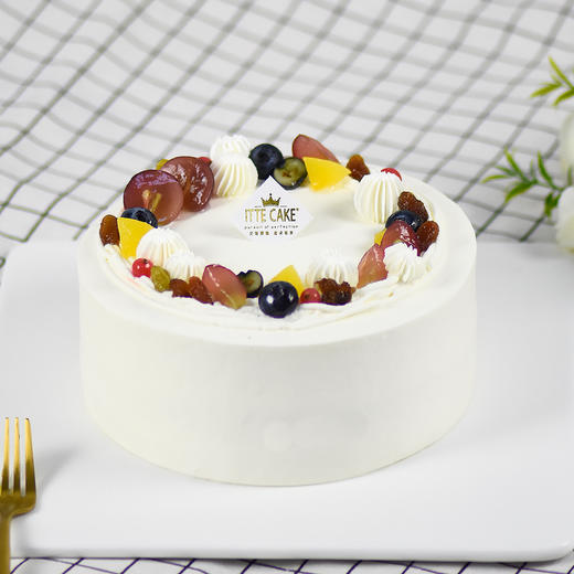 【奶香提子】酸奶油 生日蛋糕 商品图0