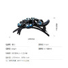 上海旗袍厂LBE-pf103热销发夹鸭嘴夹头饰韩版花朵亚克力一字夹日韩成人彩色水钻盘发器 商品缩略图3