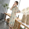 ZSM-200602欧根纱刺绣兰花改良荷叶袖连衣裙 商品缩略图1