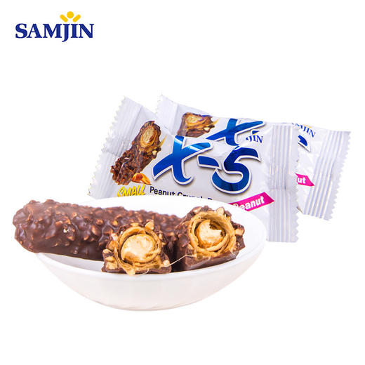 X-5 花生夹心代可可脂巧克力制品桶装分享装266g 商品图2
