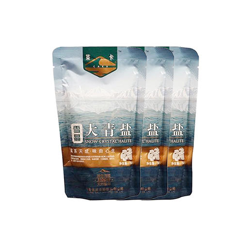 【品尝装】雪晶大青盐320g*3袋  茶卡湖盐加碘食盐食用盐巴无抗结剂食盐包邮 商品图0