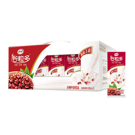 伊利谷粒多红谷饮品250ml*12盒（8月份到期） 商品图0