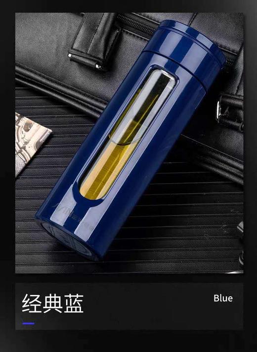 富光水杯玻璃杯双层隔热耐高温男女士便携大容量茶水分离泡茶杯子550ml 商品图1