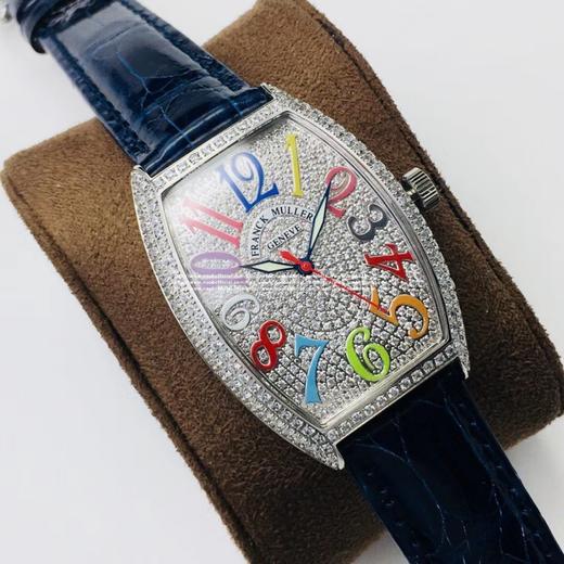 【AN Factory】力作 市场高版本 FM法兰.克穆勒中性表！细节方面：
1：直径35.9毫米，厚度8毫米！
2：全镶嵌高品质水钻，真空电镀18k铂金和18k玫瑰金的精钢表壳！色彩靓丽持久，钻石闪 商品图2