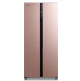 康佳 冰箱 BCD-408WD5EBXP 408升对开门冰箱 风冷无霜 变频 超薄机身 隐藏式把手 玫瑰金