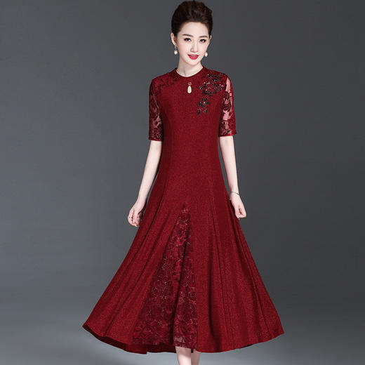 YZL-682喜婆婆结婚礼服2020高贵中年大码妈妈装洋气两件套 商品图0