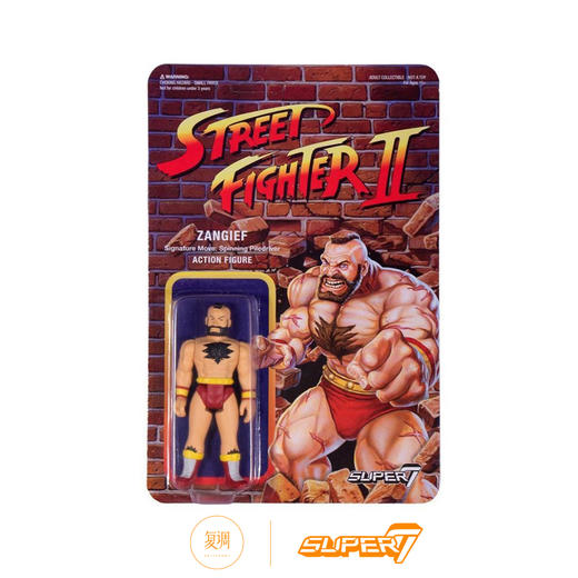 Super7 街头霸王2 桑吉尔夫 3.75寸 街霸挂卡 商品图0
