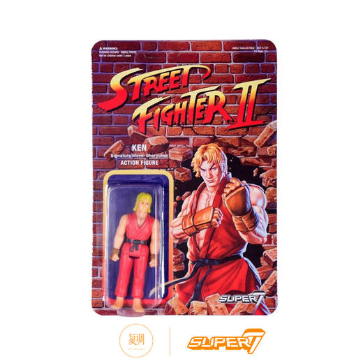Super7 街头霸王2 Ken 肯 3.75寸 街霸挂卡 商品图0
