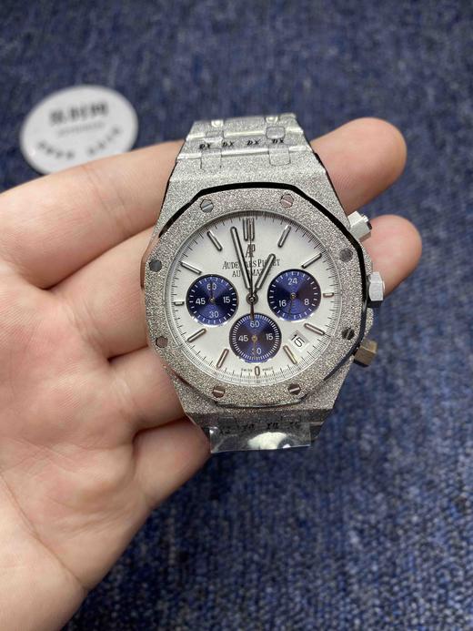 AP爱彼-Audemars Piguet皇家橡树系列“霜金”硬汉男士多功能腕表，搭配进口VK计时石英机芯 
表盘尺寸：41mm12mm 商品图1