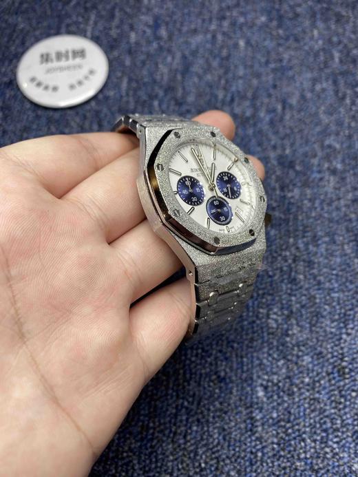 AP爱彼-Audemars Piguet皇家橡树系列“霜金”硬汉男士多功能腕表，搭配进口VK计时石英机芯 
表盘尺寸：41mm12mm 商品图2
