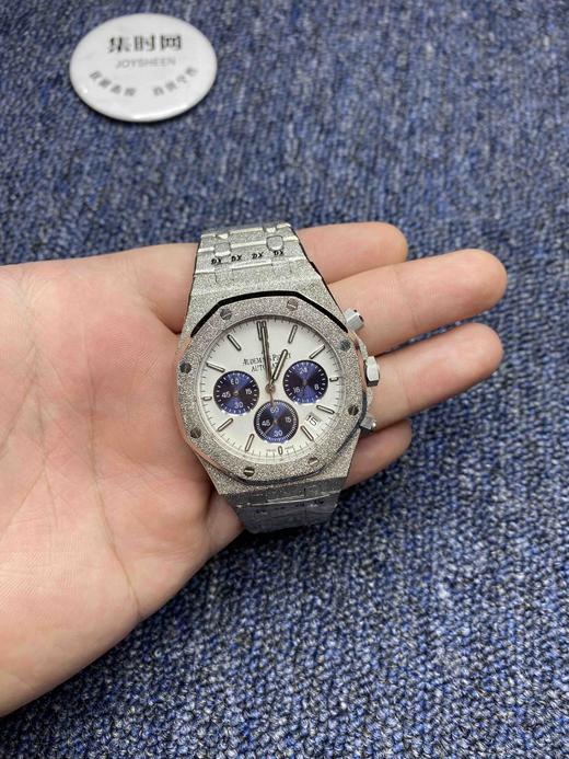 AP爱彼-Audemars Piguet皇家橡树系列“霜金”硬汉男士多功能腕表，搭配进口VK计时石英机芯 
表盘尺寸：41mm12mm 商品图8