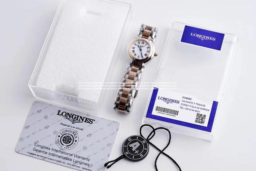 圆润皎洁 精致秀气！品鉴N强女士机械——浪琴表心月系列腕表。【精彩细节】1.腕表尺寸26.5毫米，圆润皎洁的表壳做工出色，散发如正品一般的柔和质感。2.间金镀层——采用18KPVD电镀，并非普通电镀 商品图9