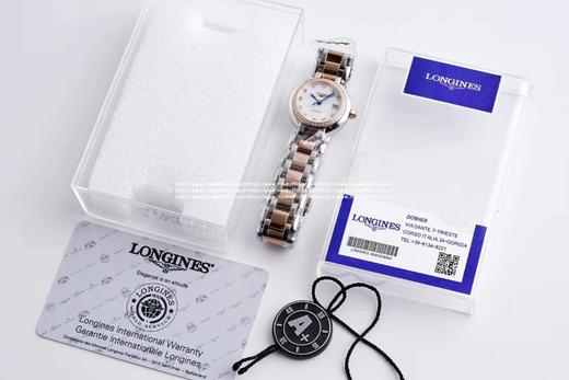 圆润皎洁 精致秀气！品鉴N强女士机械——浪琴表心月系列腕表。【精彩细节】1.腕表尺寸26.5毫米，圆润皎洁的表壳做工出色，散发如正品一般的柔和质感。2.间金镀层——采用18KPVD电镀，并非普通电镀 商品图11