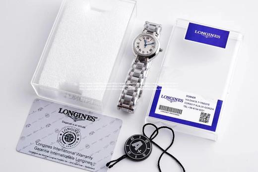 圆润皎洁 精致秀气！品鉴N强女士机械——浪琴表心月系列腕表。【精彩细节】1.腕表尺寸26.5毫米，圆润皎洁的表壳做工出色，散发如正品一般的柔和质感。2.间金镀层——采用18KPVD电镀，并非普通电镀 商品图12