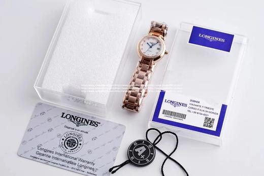 圆润皎洁 精致秀气！品鉴N强女士机械——浪琴表心月系列腕表。【精彩细节】1.腕表尺寸26.5毫米，圆润皎洁的表壳做工出色，散发如正品一般的柔和质感。2.间金镀层——采用18KPVD电镀，并非普通电镀 商品图13