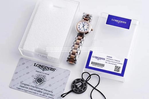 圆润皎洁 精致秀气！品鉴N强女士机械——浪琴表心月系列腕表。【精彩细节】1.腕表尺寸26.5毫米，圆润皎洁的表壳做工出色，散发如正品一般的柔和质感。2.间金镀层——采用18KPVD电镀，并非普通电镀 商品图12