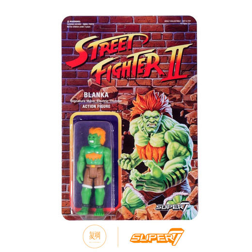 Super7 街头霸王2 布兰卡 3.75寸 街霸挂卡 商品图0