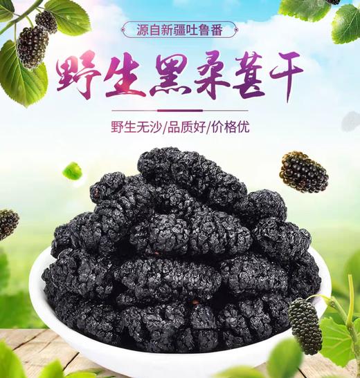 【直播活动】头茬桑葚干 500g下单即送 300g 榛子 一袋 商品图0