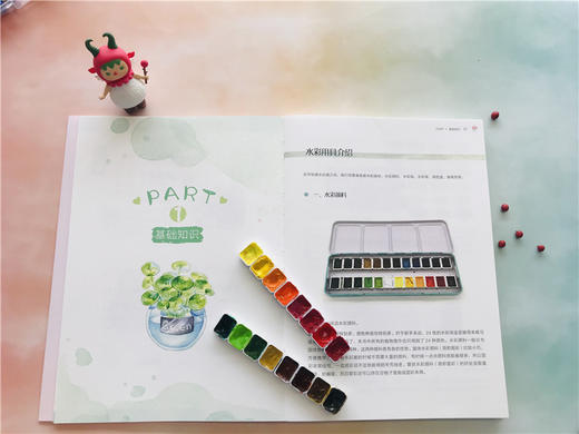 莳花弄草：清新风水彩植物插画入门  9787568057387 华中科技大学出版社 商品图3