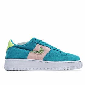 NK Wmns Air Force 1’07 空军绿纹勾 诠释空军市场最高品质 外围实体可充正操作 独家定制原装 内置Solo蜂窝气垫 原盒、防尘纸、纸撑均采购原厂